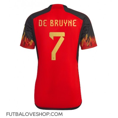 Dres Belgicko Kevin De Bruyne #7 Domáci MS 2022 Krátky Rukáv